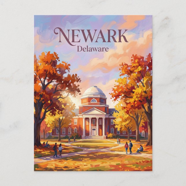 University of Delaware Campus USA Postcard (Front)