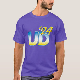 University of Delaware UD 24 Logo Blue Sunrise Ove T-Shirt