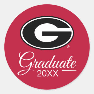University of Georgia   Graduation Classic Round Sticker