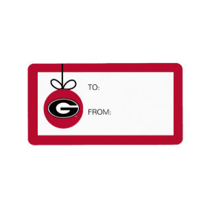 University of Georgia Holiday Label