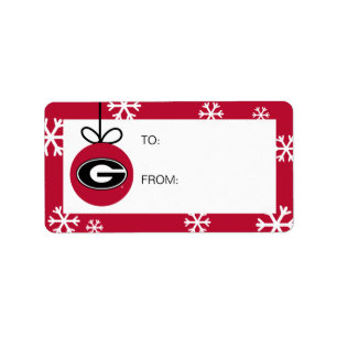 University of Georgia   Holiday Label
