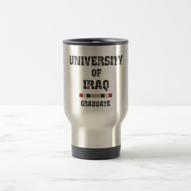 University of Iraq graduate distressed 2 mug (Center)