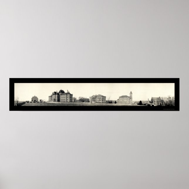 University of Kansas Photo 1908 Poster (Front)