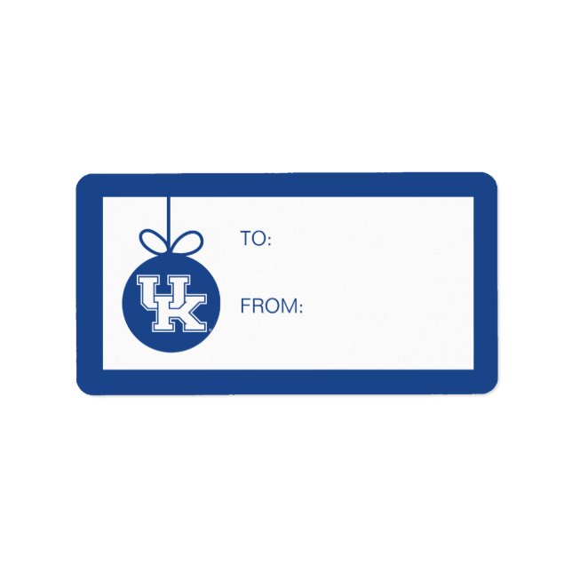 University of Kentucky | Holiday Label (Front)