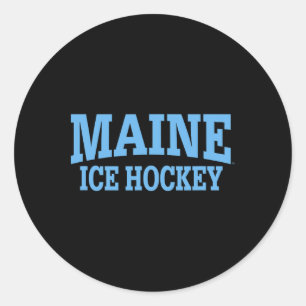 University Of Maine Ice Hockey Apparel Sports Fan Classic Round Sticker