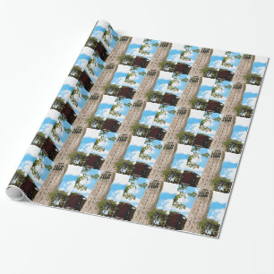 University of Michigan Tower Abstract Wrapping Paper