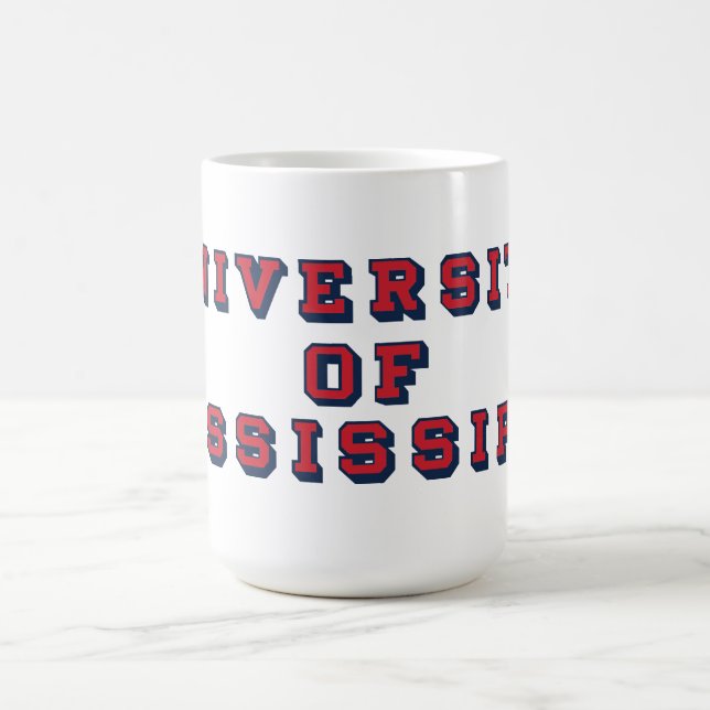 University of Mississippi | Block Type Coffee Mug (Center)