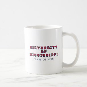 University of Mississippi   Block Type Coffee Mug