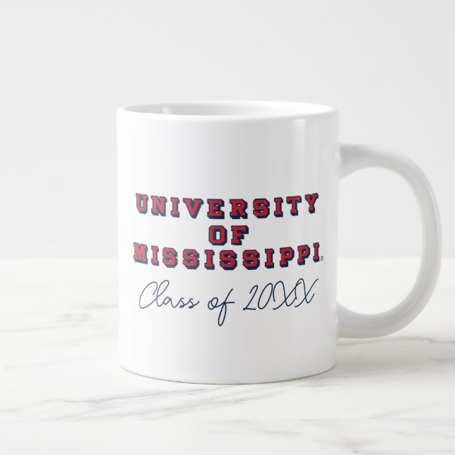 University of Mississippi | Block Type Large Coffee Mug (Right)
