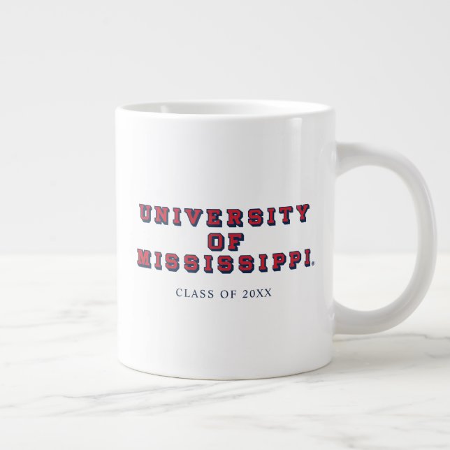 University of Mississippi | Block Type Large Coffee Mug (Right)