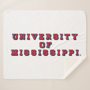 University of Mississippi   Block Type Sherpa Blanket
