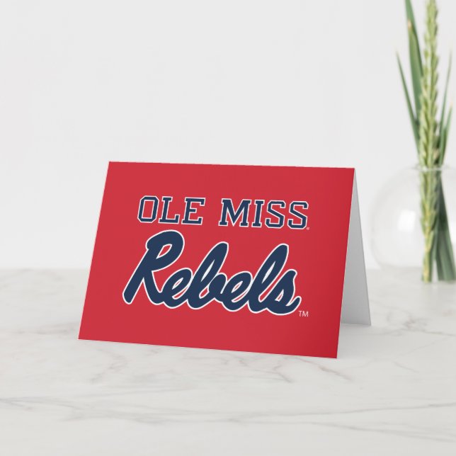 University of Mississippi | Ole Miss Rebels Card (Front)