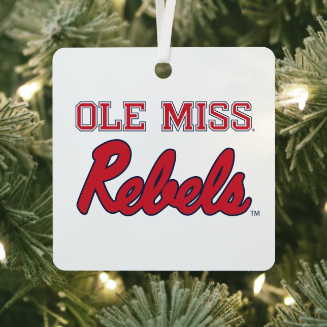 University of Mississippi | Ole Miss Rebels Metal Tree Decoration (Insitu)