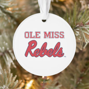 University of Mississippi   Ole Miss Rebels Ornament