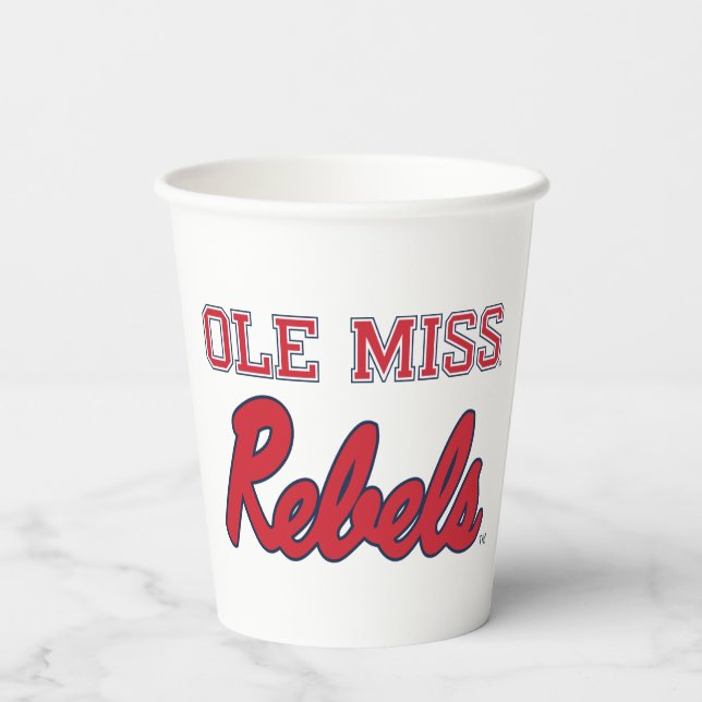 University of Mississippi | Ole Miss Rebels Paper Cups (Back)