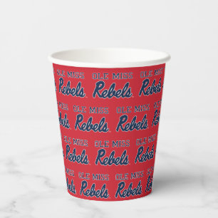University of Mississippi Ole Miss Rebels Paper Cups