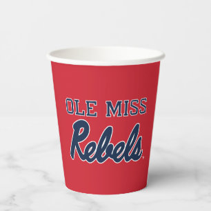 University of Mississippi Ole Miss Rebels Paper Cups