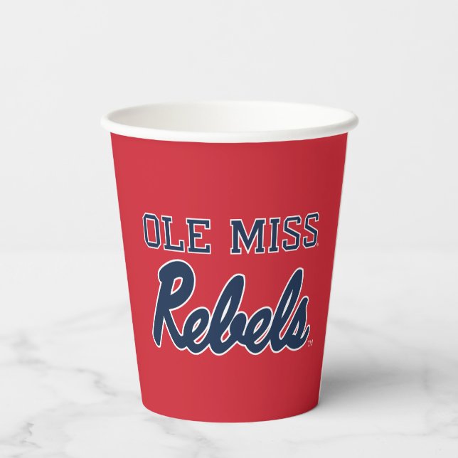 University of Mississippi | Ole Miss Rebels Paper Cups (Back)