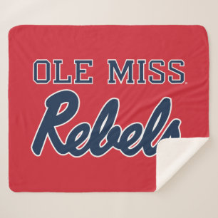 University of Mississippi   Ole Miss Rebels Sherpa Blanket
