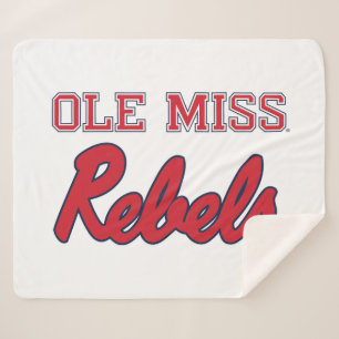 University of Mississippi Ole Miss Rebels Sherpa Blanket