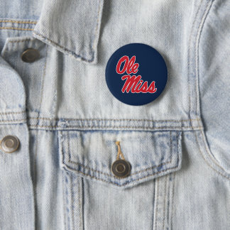 University of Mississippi | Ole Miss Script 6 Cm Round Badge