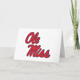University of Mississippi | Ole Miss Script Card