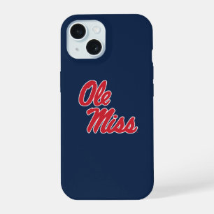 University of Mississippi   Ole Miss Script iPhone 15 Case