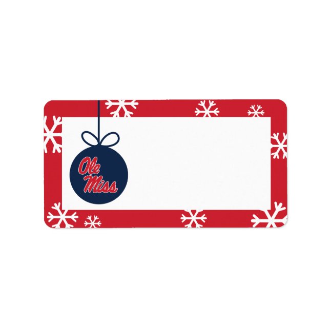 University of Mississippi | Ole Miss Script Label (Front)
