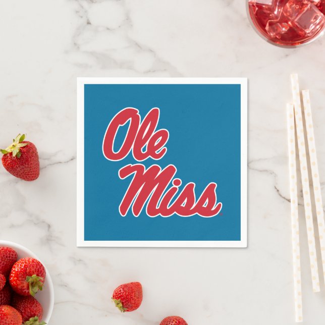 University of Mississippi | Ole Miss Script Napkin (Insitu)