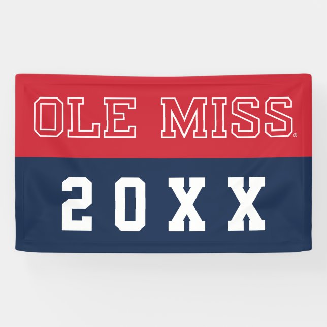 University of Mississippi | Ole Miss Wordmark Banner (Horizontal)