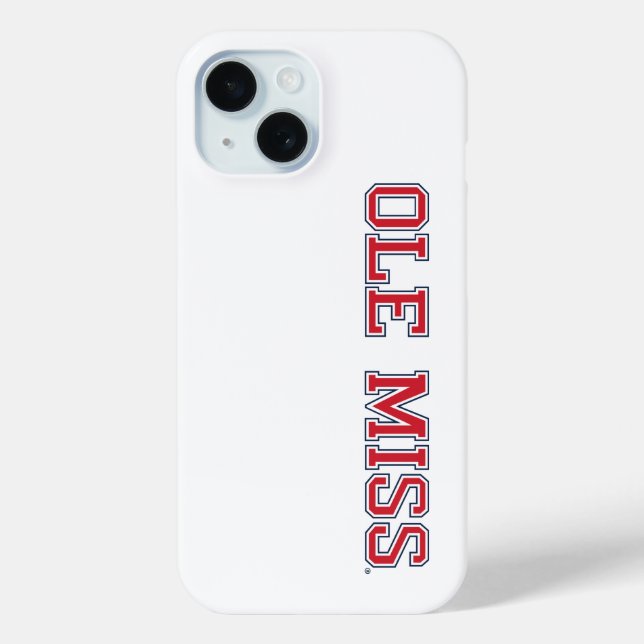 University of Mississippi | Ole Miss Wordmark Case-Mate iPhone Case (Back)
