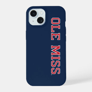 University of Mississippi   Ole Miss Wordmark iPhone 15 Case