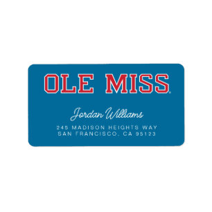 University of Mississippi   Ole Miss Wordmark Label