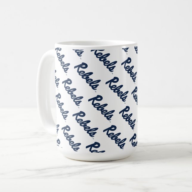 University of Mississippi | Rebels Script Coffee Mug (Front Left)