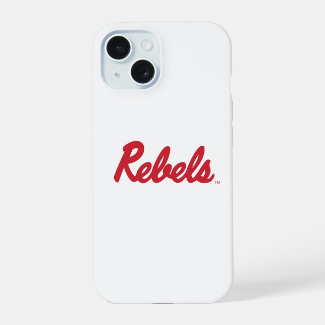 University of Mississippi | Rebels Script iPhone 15 Case (Back)