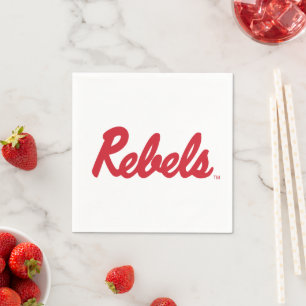 University of Mississippi   Rebels Script Napkin