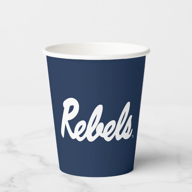 University of Mississippi | Rebels Script Paper Cups (Back)