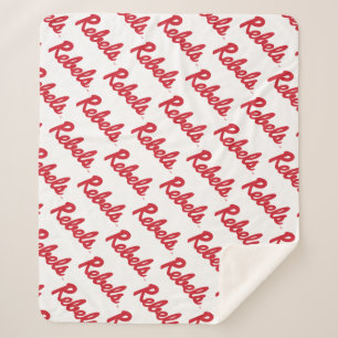 University of Mississippi Rebels Script Sherpa Blanket