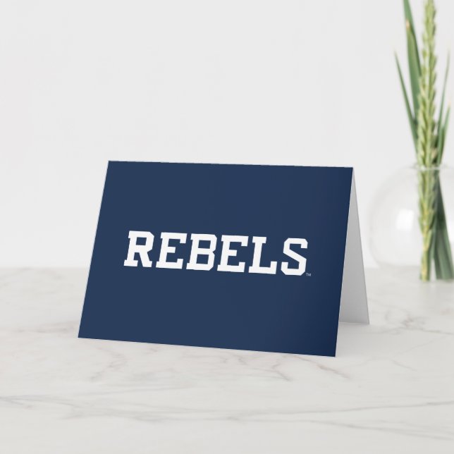 University of Mississippi | Rebels Wordmark Card (Front)