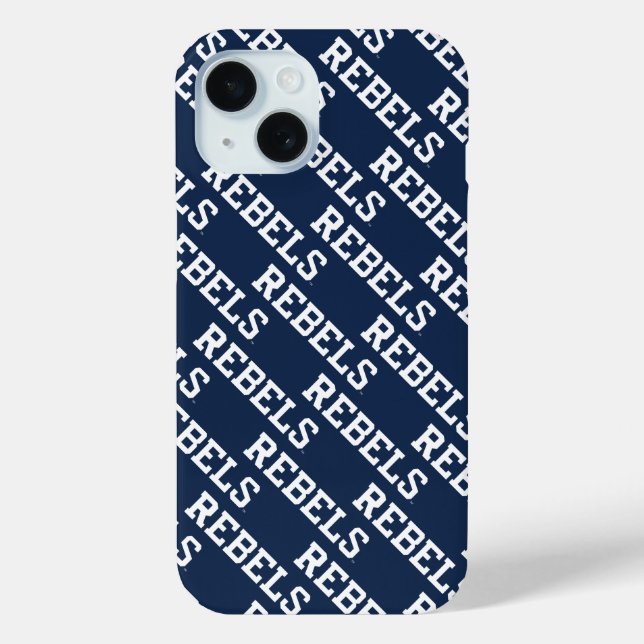 University of Mississippi | Rebels Wordmark Case-Mate iPhone Case (Back)