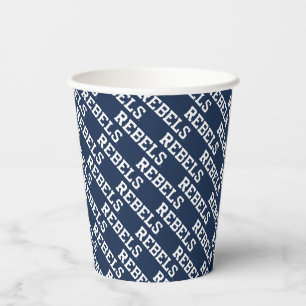 University of Mississippi   Rebels Wordmark Paper Cups