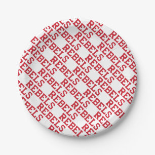 University of Mississippi Rebels Wordmark Paper Plate