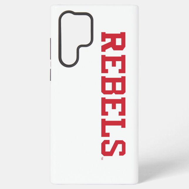 University of Mississippi | Rebels Wordmark Samsung Galaxy S22 Ultra Case (Back)