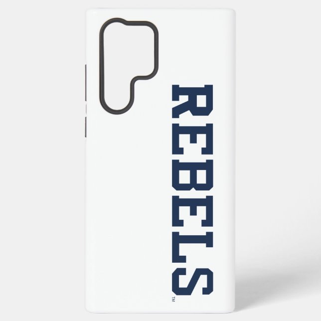 University of Mississippi | Rebels Wordmark Samsung Galaxy S22 Ultra Case (Back)