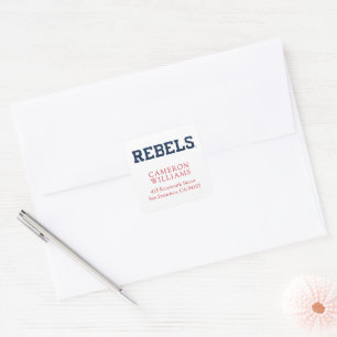 University of Mississippi Rebels Wordmark Square Sticker