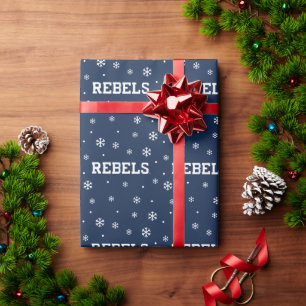 University of Mississippi   Rebels Wordmark Wrapping Paper