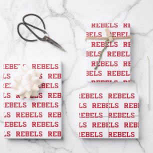 University of Mississippi Rebels Wordmark Wrapping Paper Sheet