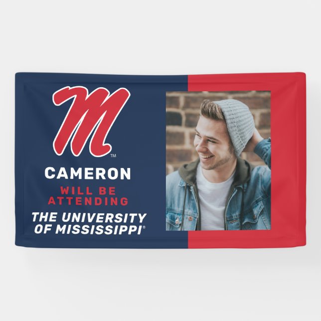 University of Mississippi | Script M Banner (Horizontal)
