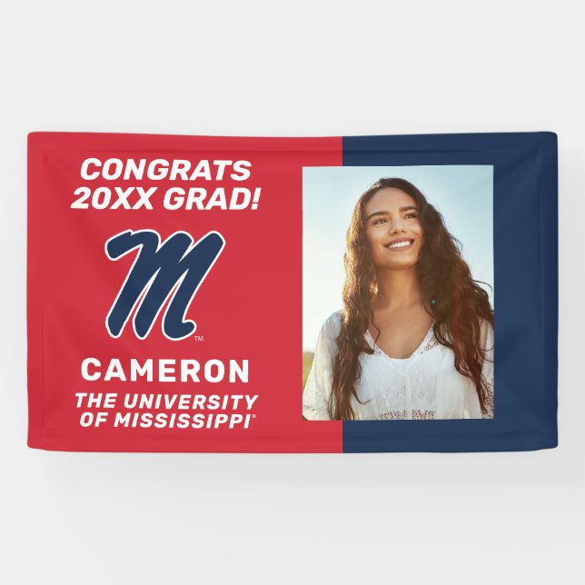 University of Mississippi | Script M Banner (Horizontal)