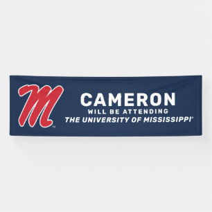 University of Mississippi   Script M Banner